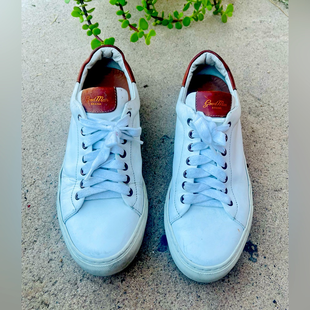 Good Man Brand Legend Sneaker - Men Size 9- White - Made In Italy